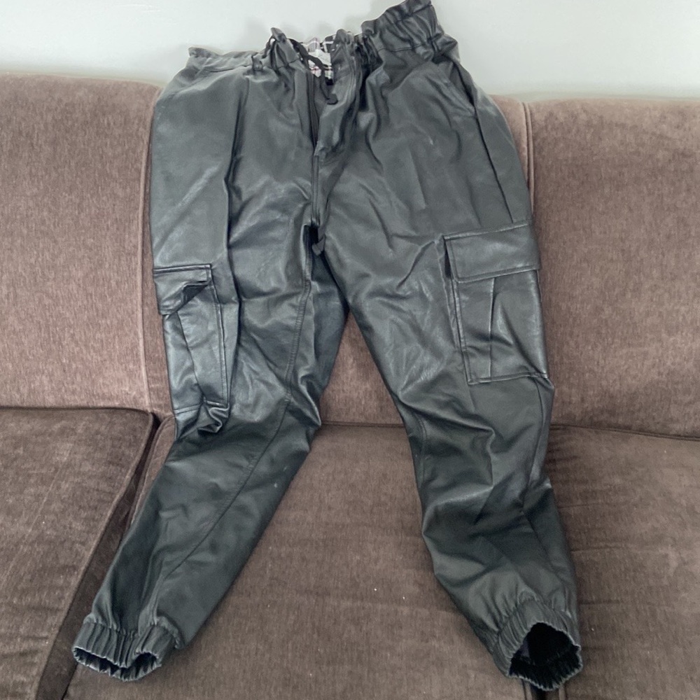 Women’s leather jeans